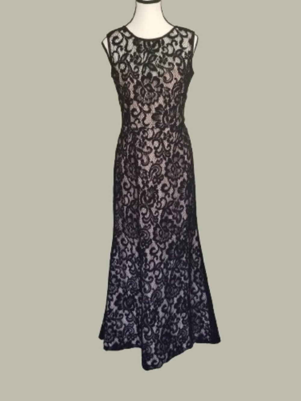 Betsy & Adam Lace Overlay Dress